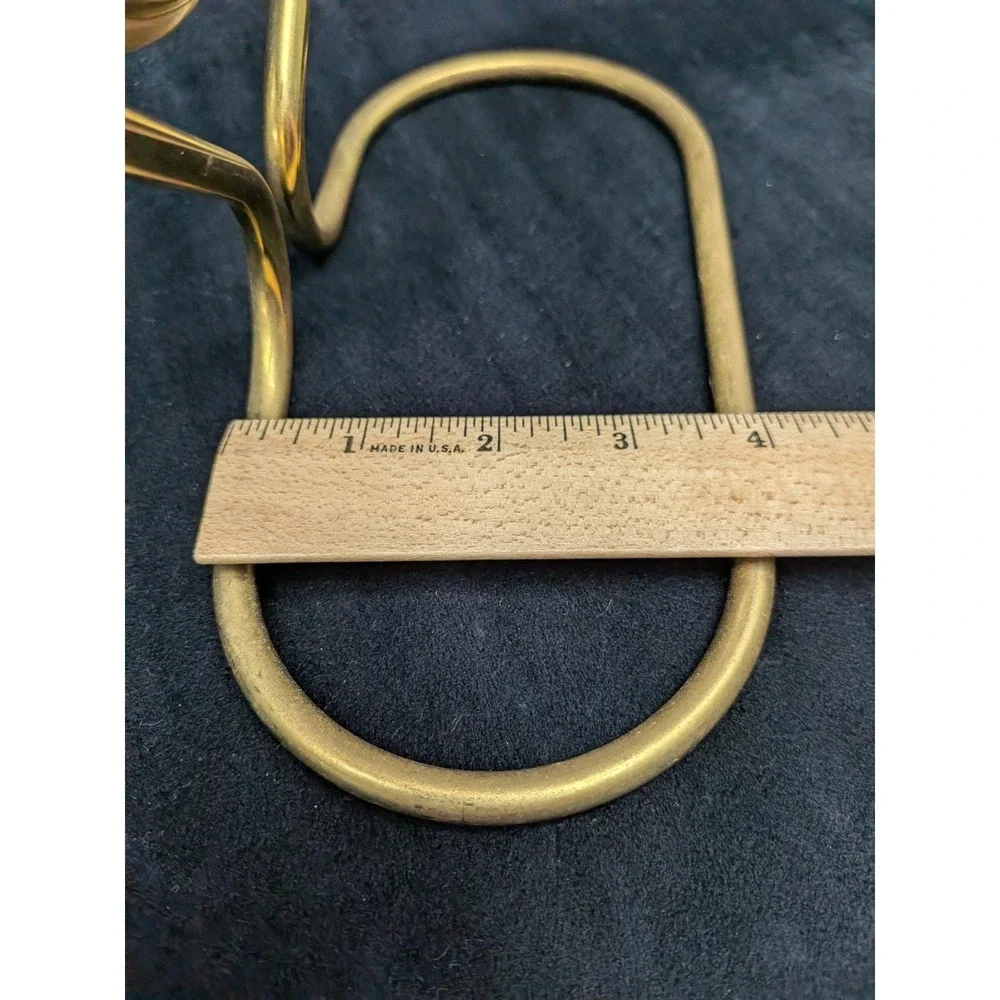 Vintage Art Deco Gold Toned Mirror Minimalist Swivel Magnifying Regencycore MCM